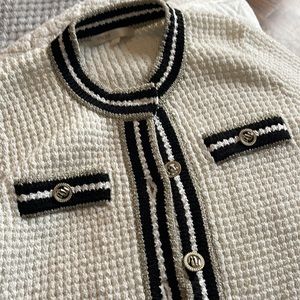 Maje white cardigan